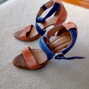 Tangarine & Violet strappy heels